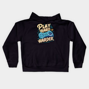 PLAY HARD NAP HARDER Kids Hoodie